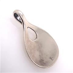 James Avery Hammered Pear Drop Sterling Silver Pendant